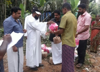 Thousands reeling from the flooding, a second crisis drying up wells, killing helpful earthworms heightened the need for GFA's ongoing relief Kerala, India.