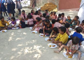 Poor Children were among those served a hot meal by GFA-supported workers marking World Food Day to demonstrate God’s love for the poor and destitute.