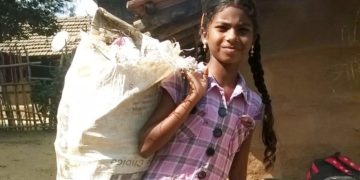 It was Asha’s daily ritual to rise early in the morning to go picking through trash with her mother. When it came time for school, Asha didn’t want to go.