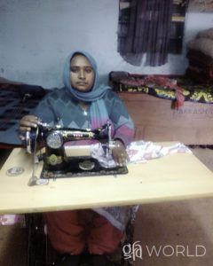 Salihah’s new sewing machine helped provide for her and her family and also her friends' as she mended garments and “sewed” hope.