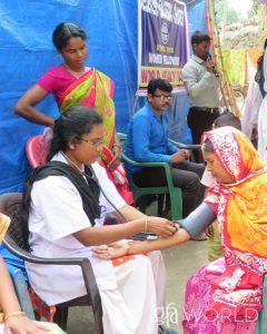 Villagers were invited to a medical camp organized by several GFA workers & volunteers, attendees received medicine according to their needs