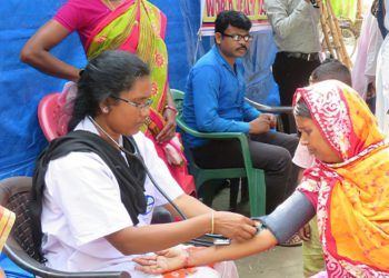 Villagers were invited to a medical camp organized by several GFA workers & volunteers, attendees received medicine according to their needs