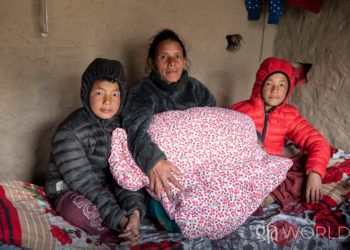 The blanket from GFA World gift distribution had become another treasured possession, one that was given in the love of Jesus Christ.