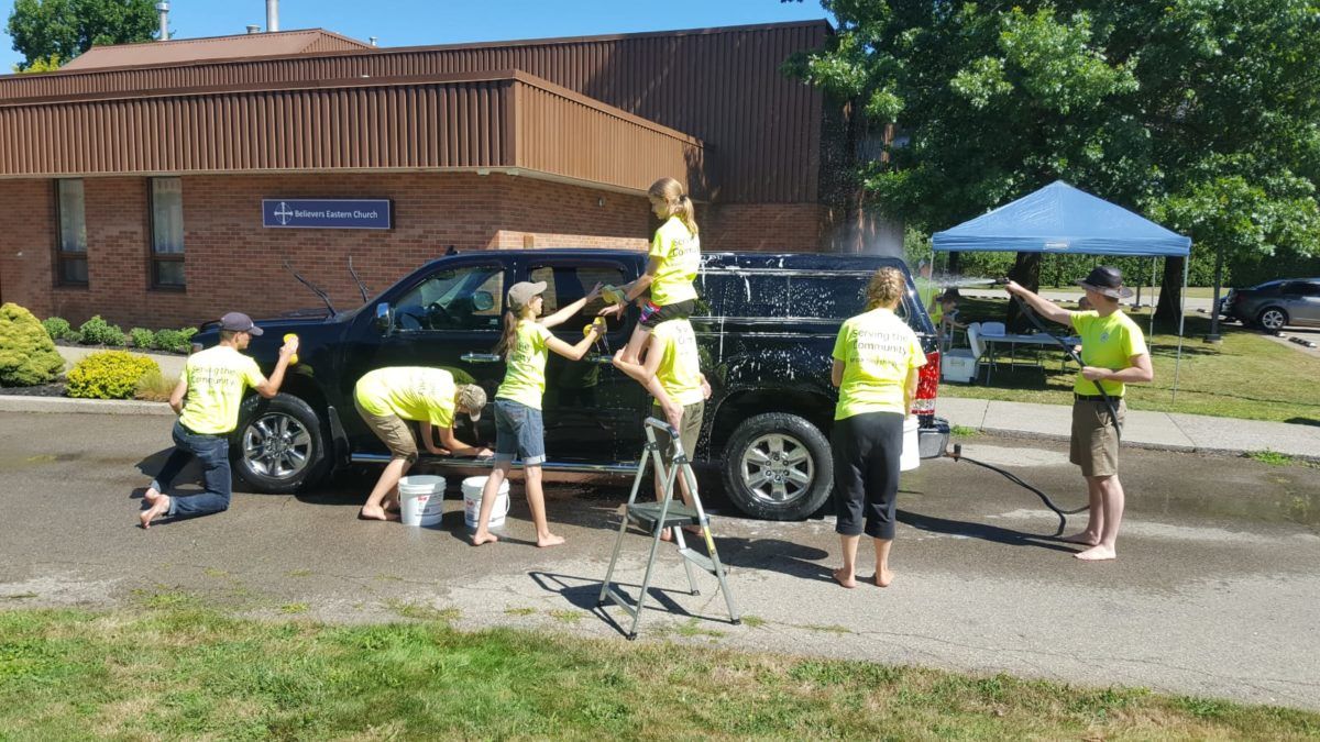 GFA World partner St. Cyprian Believers Eastern Church parish hosted a Community Car Wash for the residents of Stoney Creek